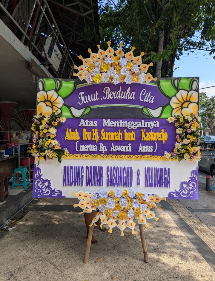 karangan bunga papan duka cita Demak