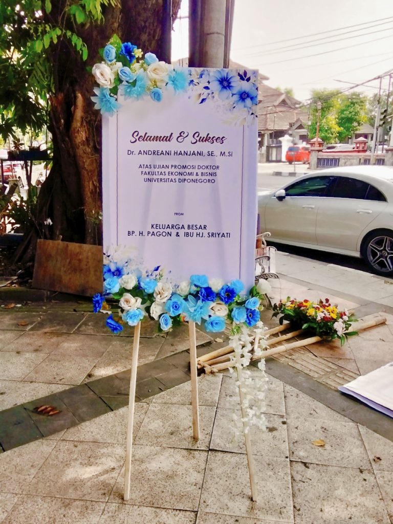 Bunga Papan Modern Peresmian Minimalis Raja Florist Demak